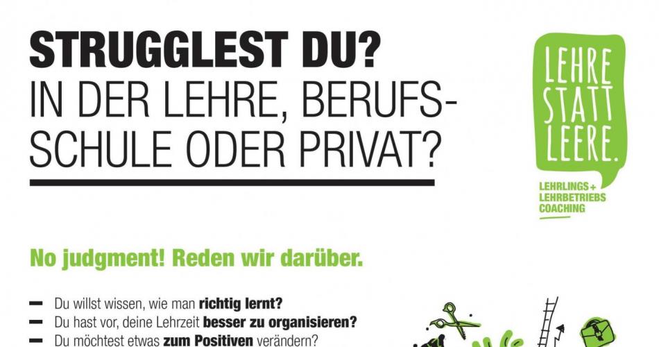 Poster Lehre statt Leere